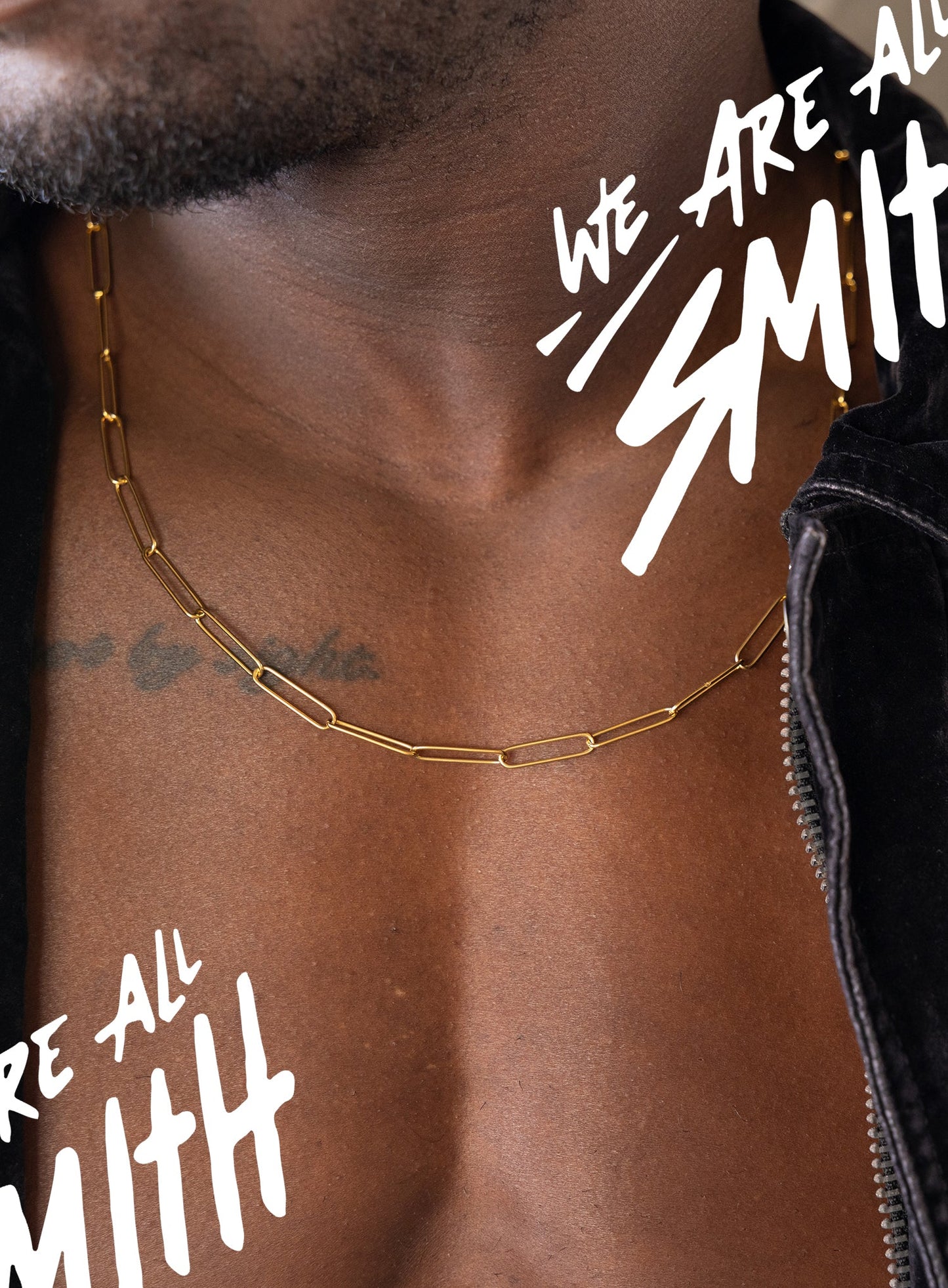 Stainless Steel Gold Plated 5mm Elongated Clip Chain Necklace