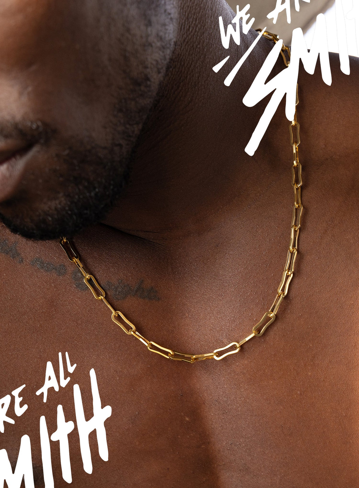 Stainless Steel Gold Plated 6mm Men's Cable Chain Necklace