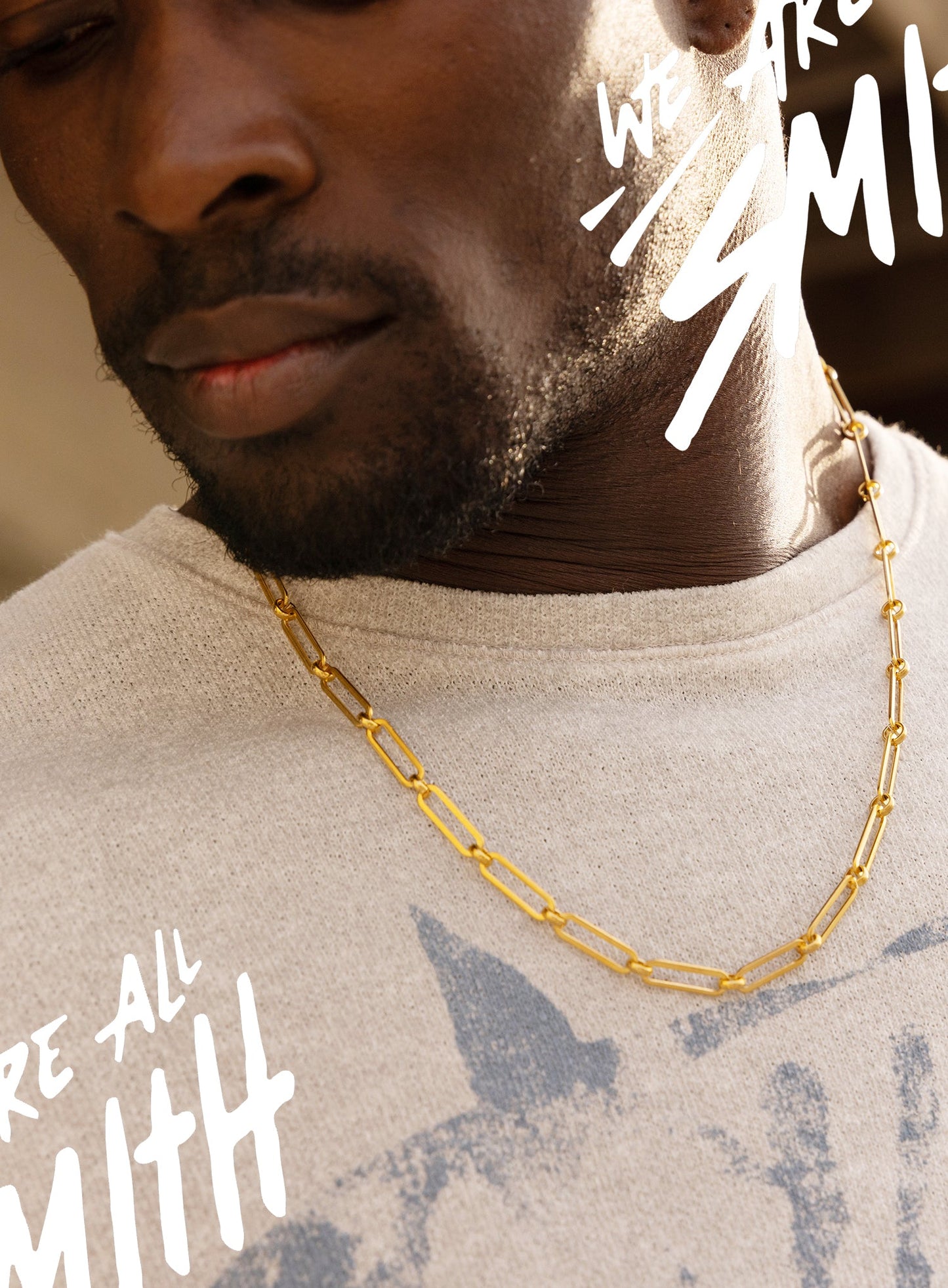 Stainless Steel Gold Plated 1 to 1 6mm Chain Necklace