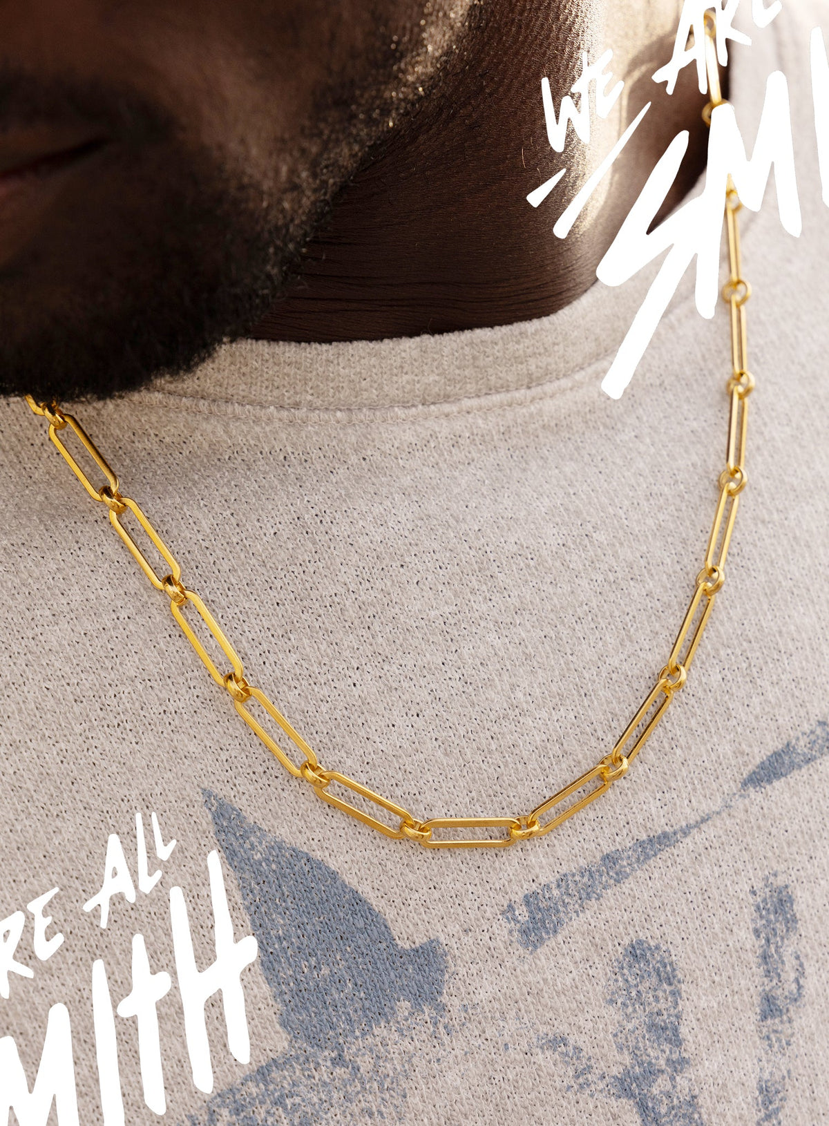 Stainless Steel Gold Plated 1 to 1 6mm Chain Necklace