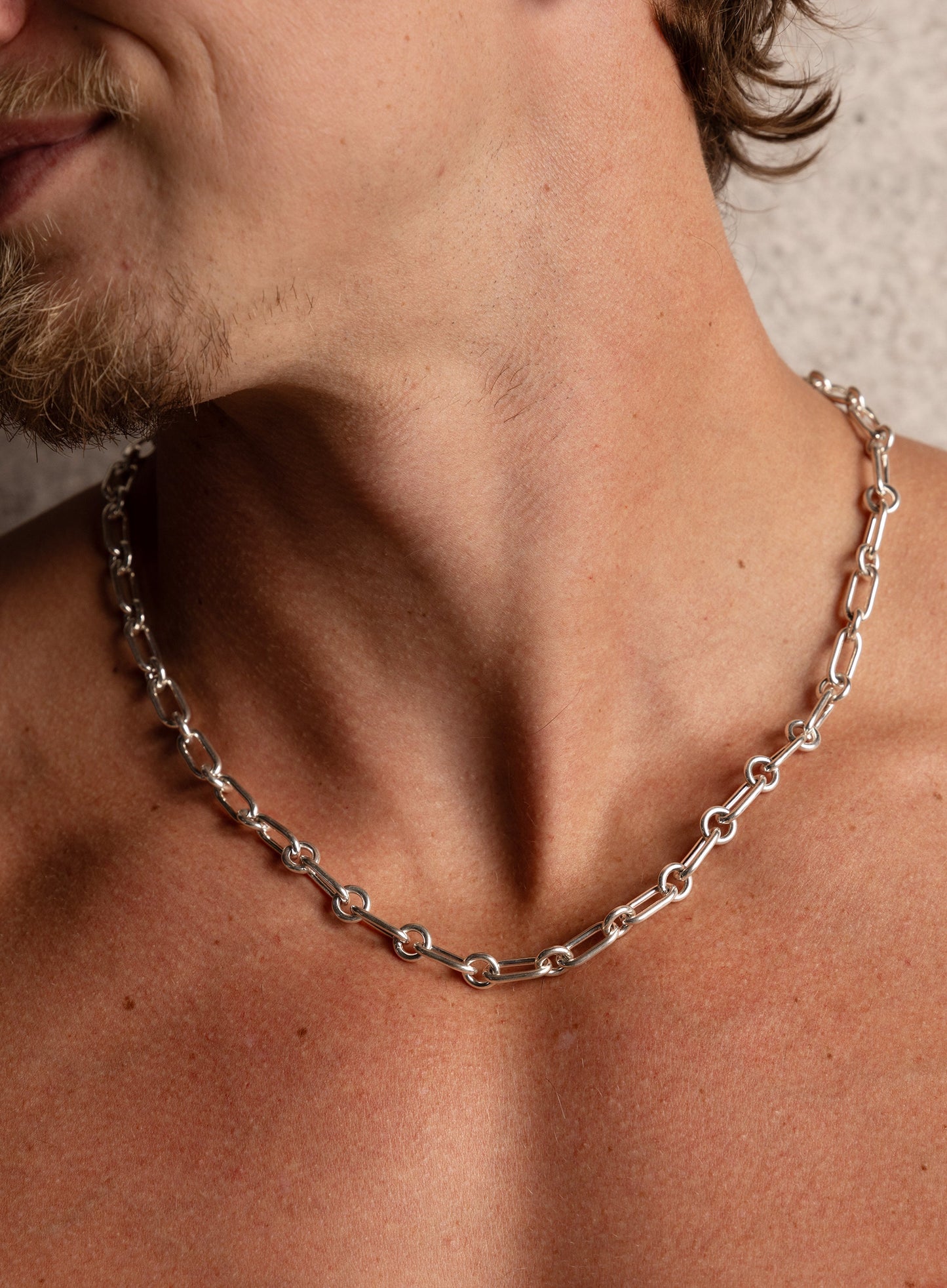 925 Sterling Silver Chunky 1 to 1 Cable Chain Necklace