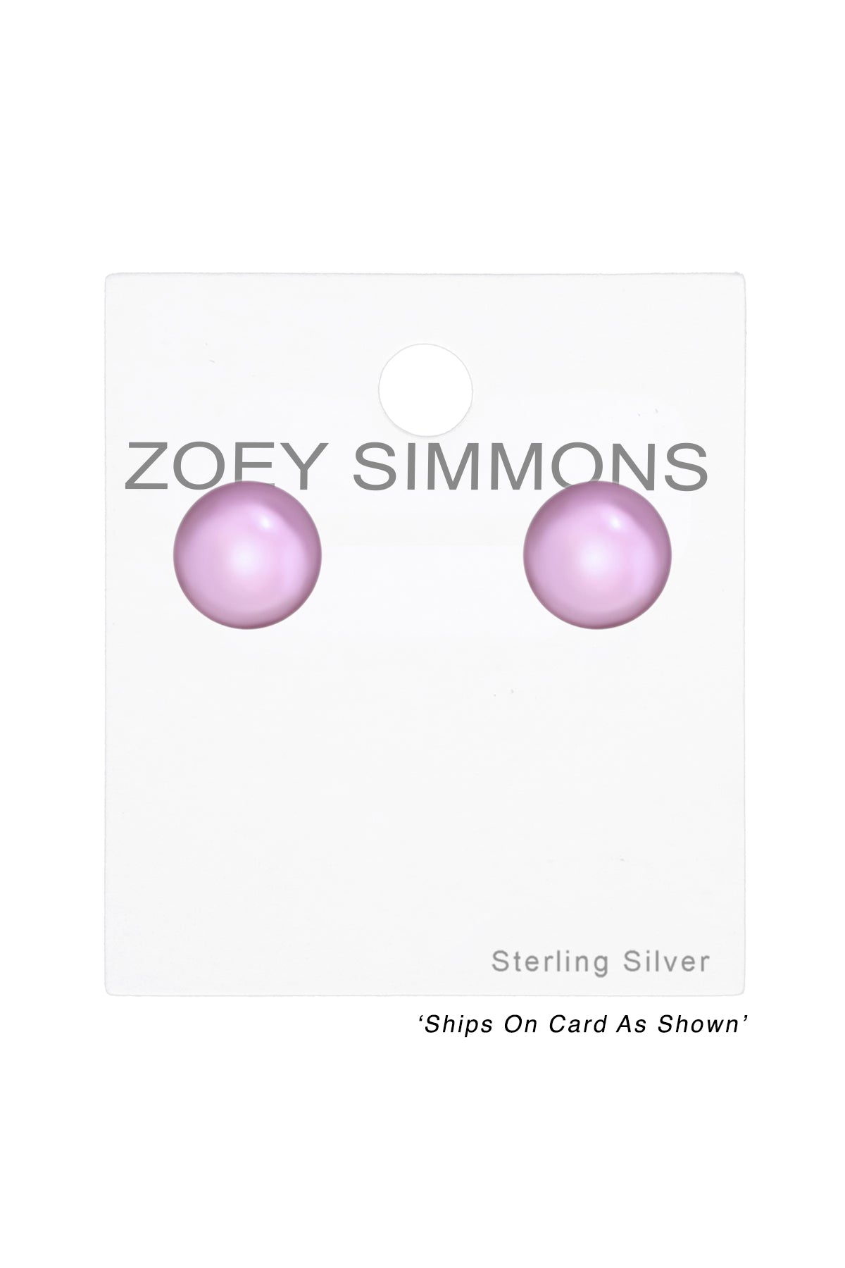 Synthetic Pearl 8mm Ear Studs - SS
