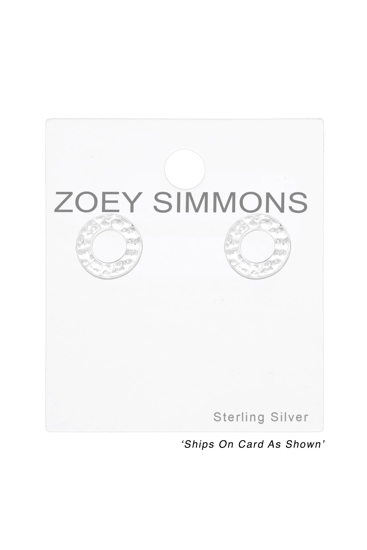 Sterling Silver Circle Ear Studs - SS