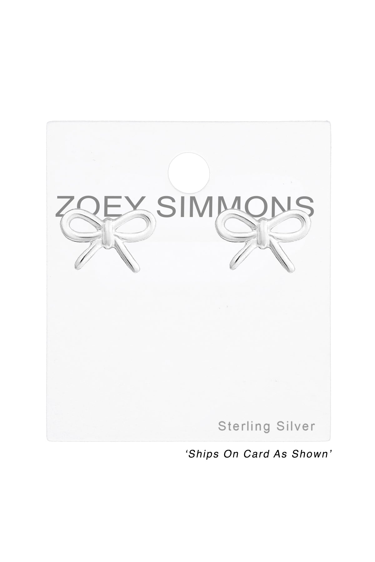 Sterling Silver Bow Ear Studs - SS