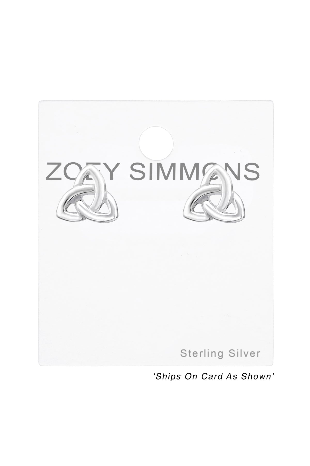 Sterling Silver Sign Ear Studs - SS