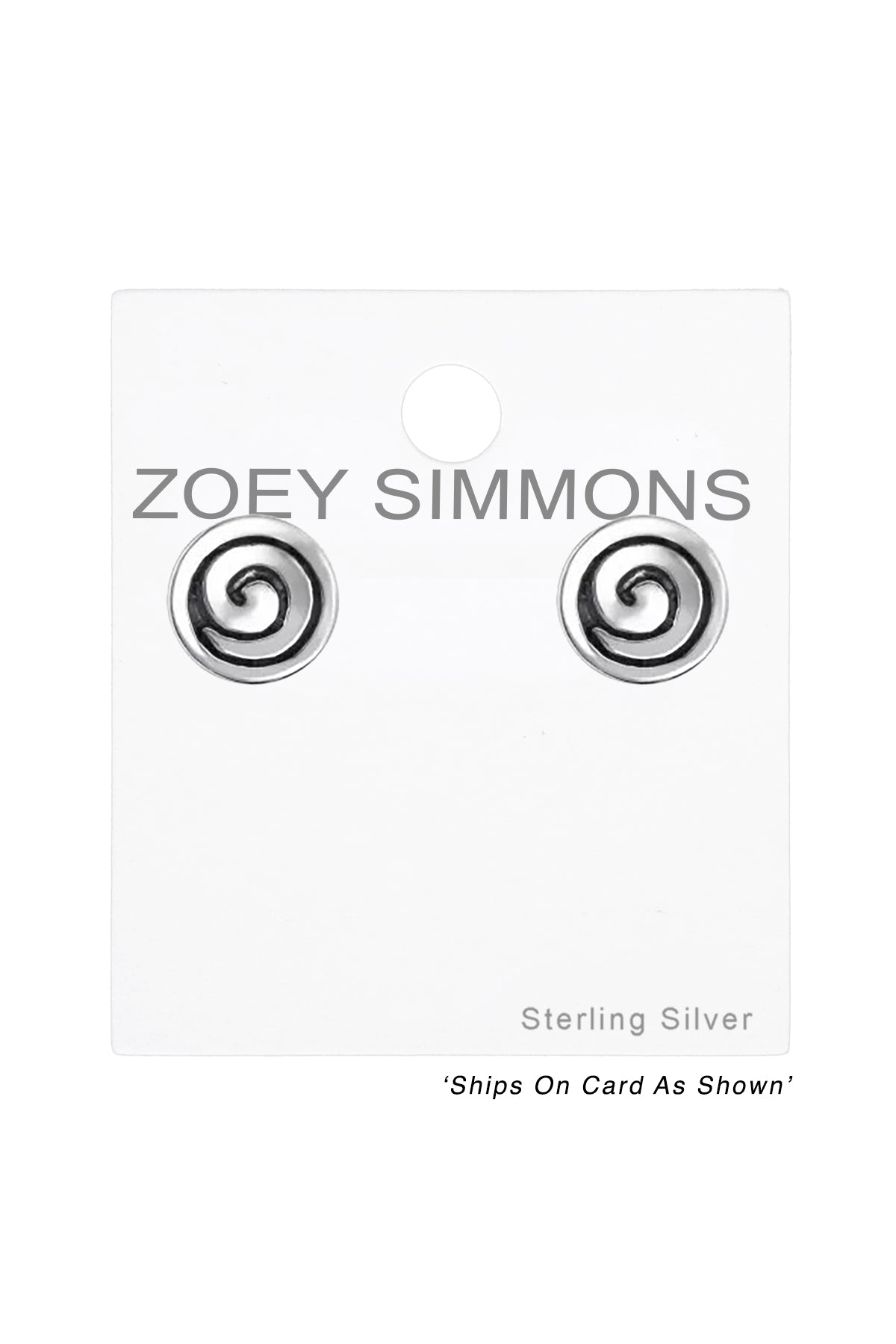 Sterling Silver Spiral Ear Studs - SS