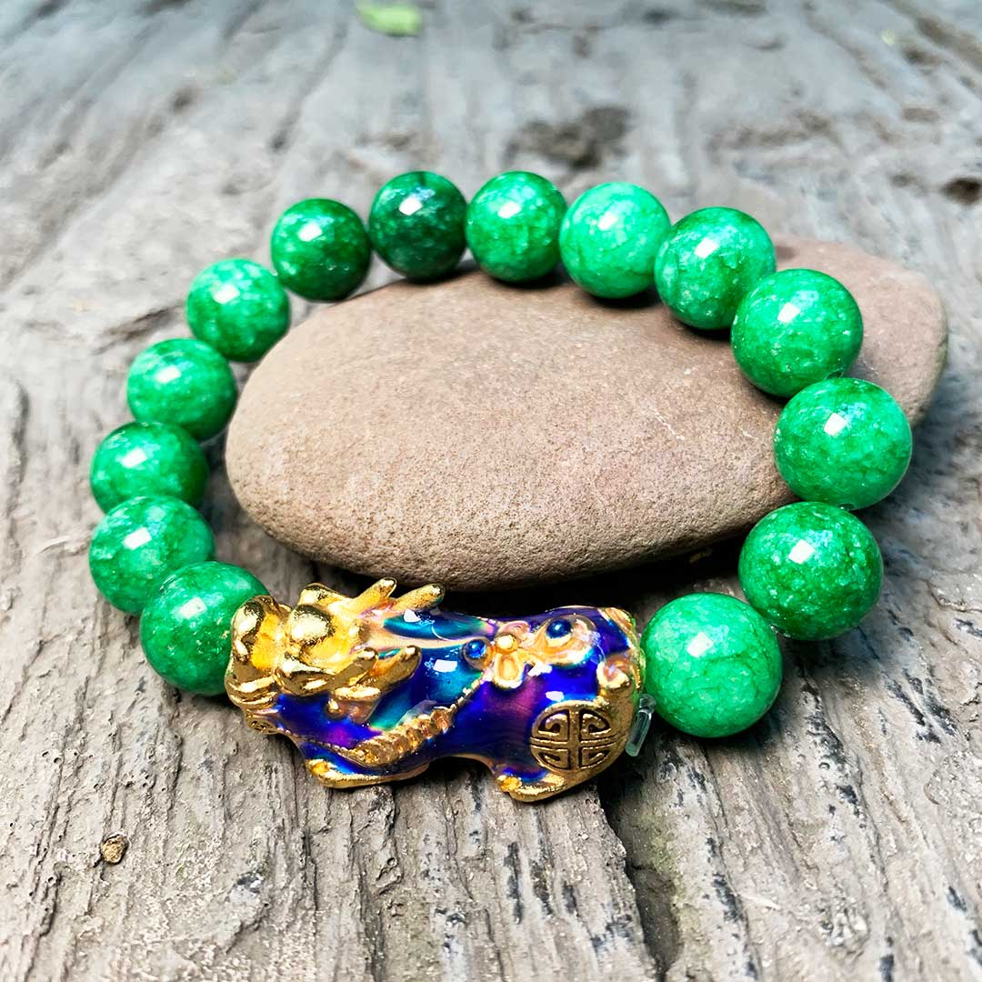 Jade Pixiu Abundance Protection Bracelet