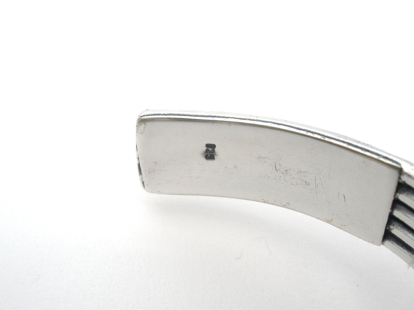Jasper Cuff Bracelet Sterling Silver Heavy Vintage