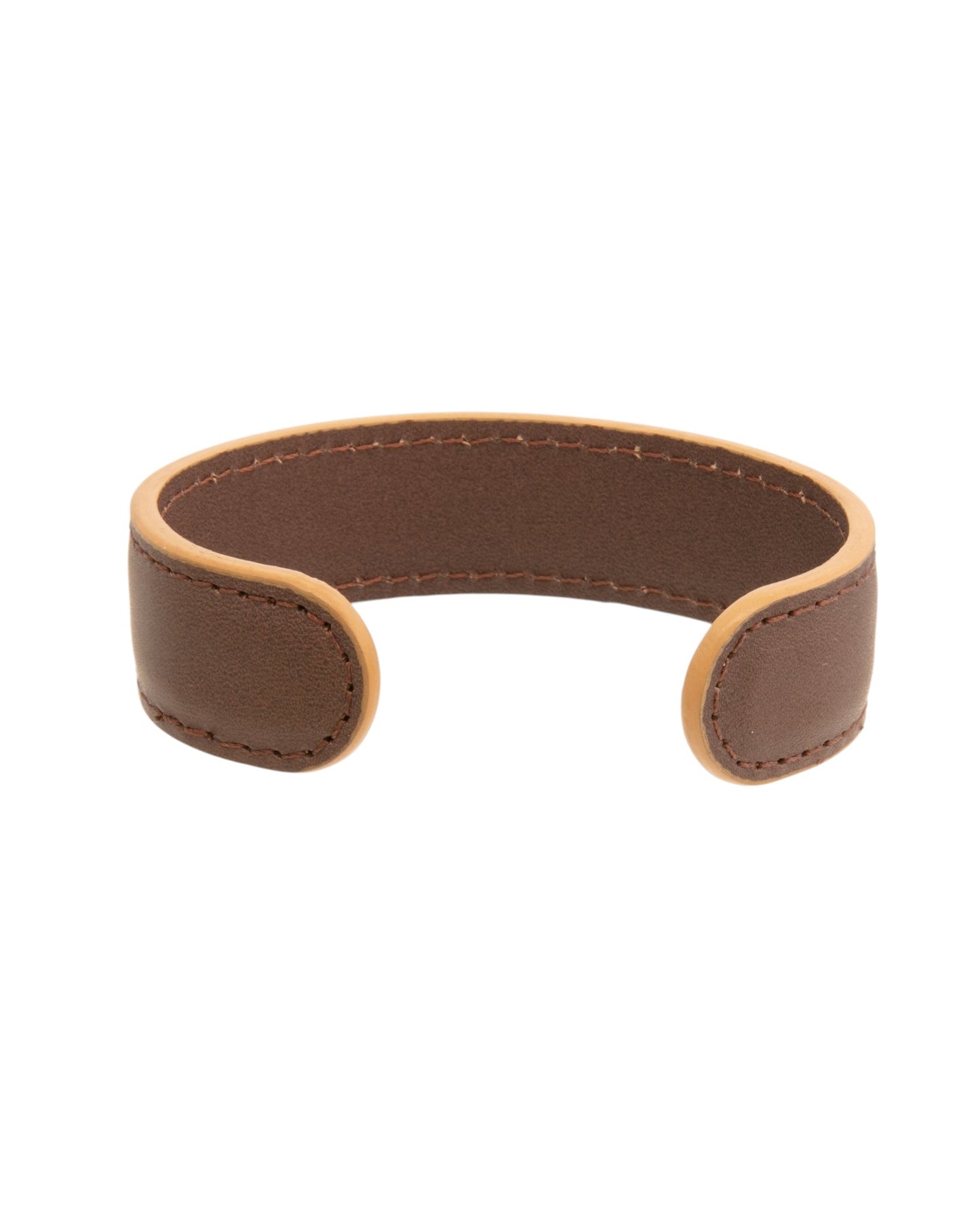 Mens Bracelet Brown Leather Cuff
