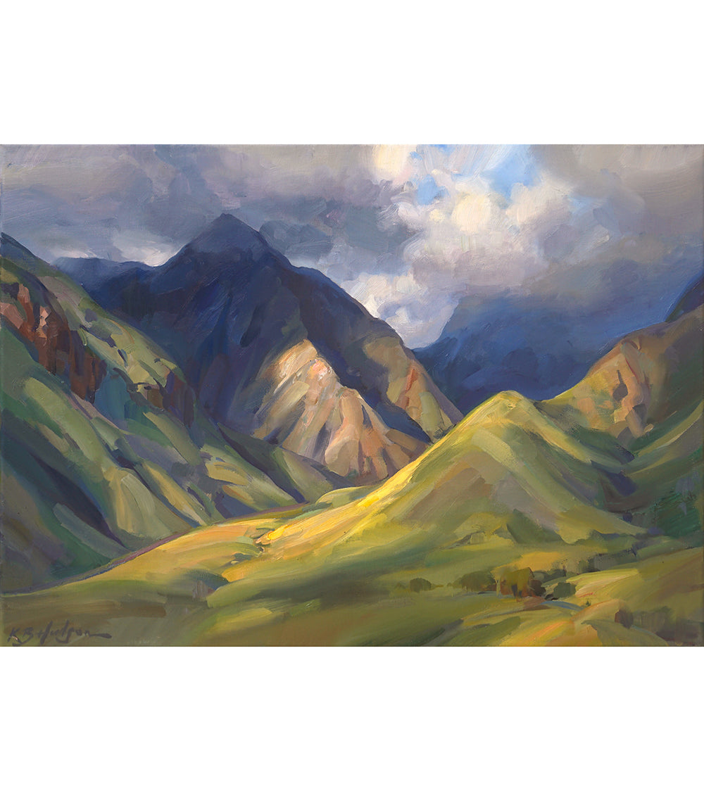 Storm Over Pu'u Kukui by Kathleen Hudson