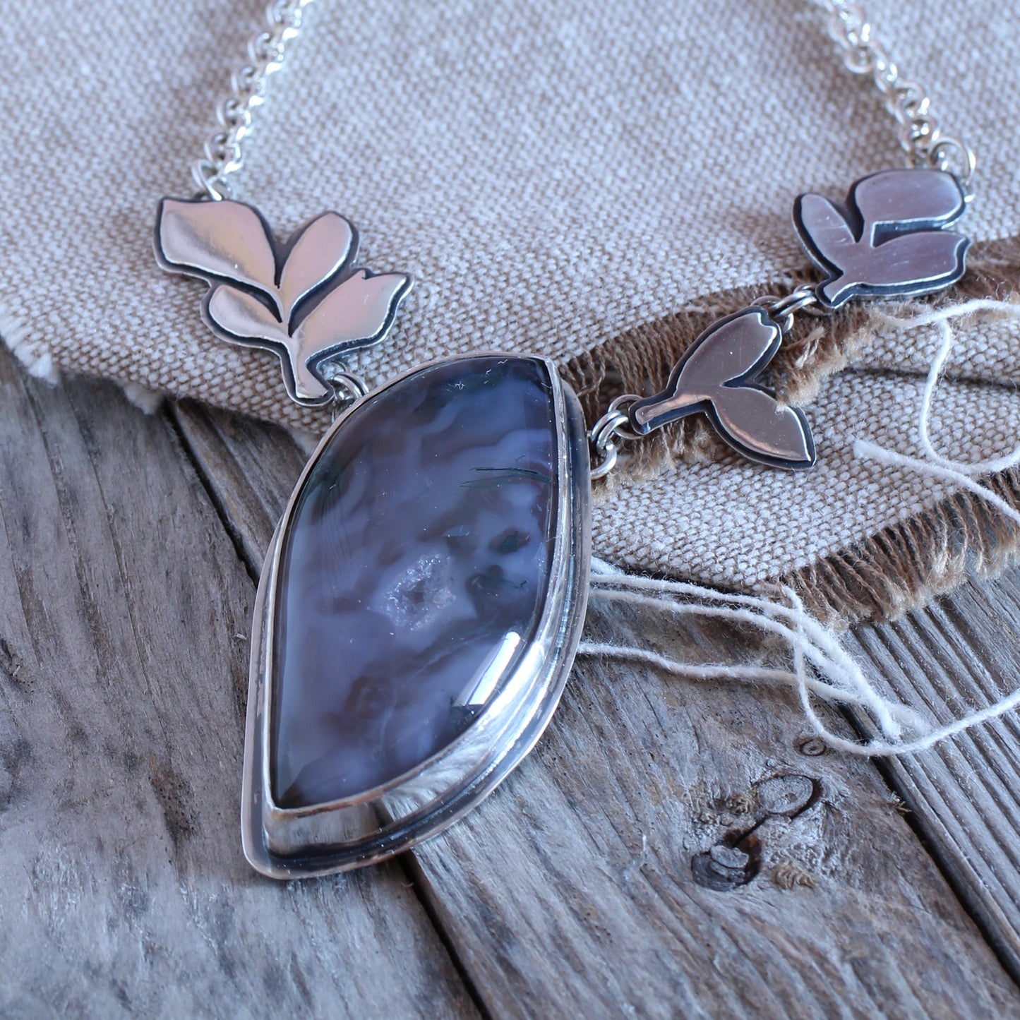 Moss Agate pendant - Limited Edition No.145