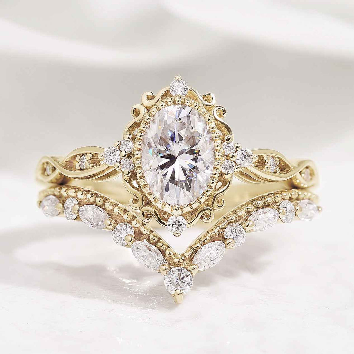 Moissanite Stacking Wedding Band One Piece For Women