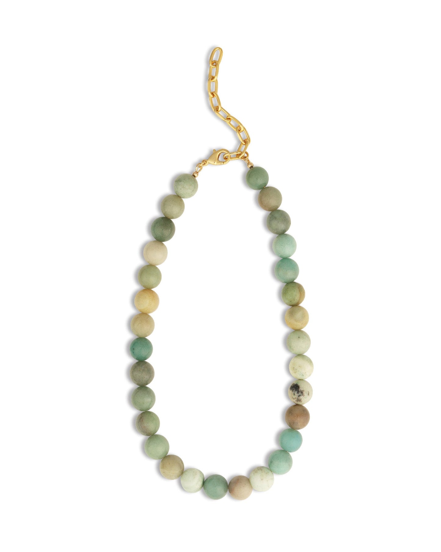 Multi Amazonite Chunky Beaded Necklace | 12mm