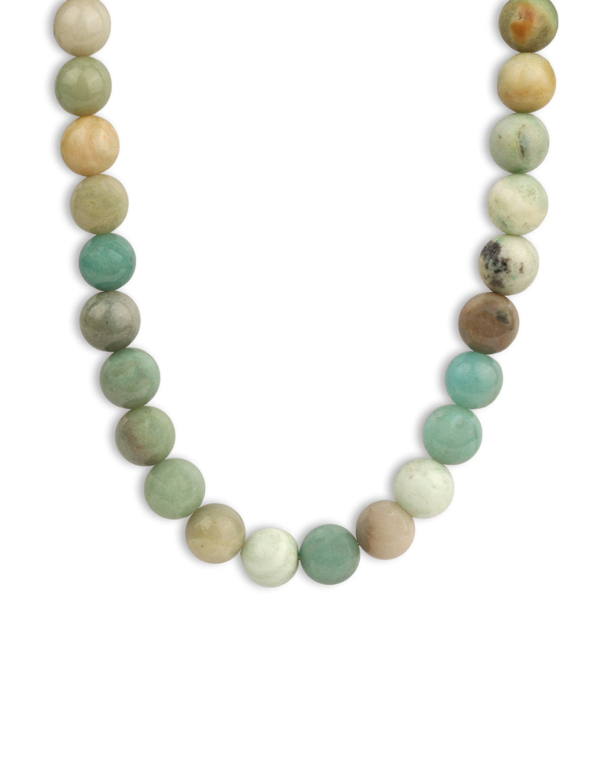 Multi Amazonite Chunky Beaded Necklace | 12mm