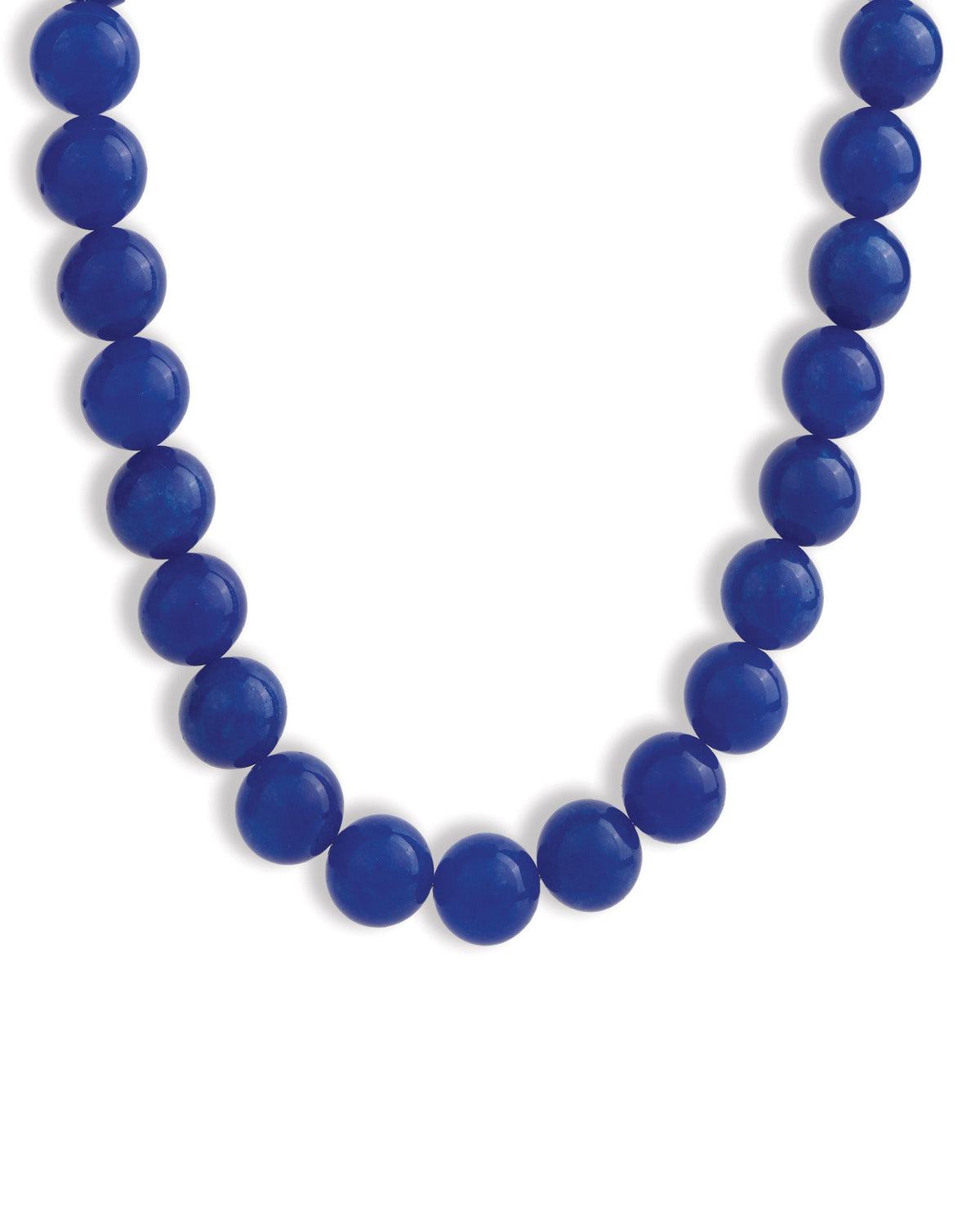 Blue Jade Chunky Beaded Necklace | 14mm
