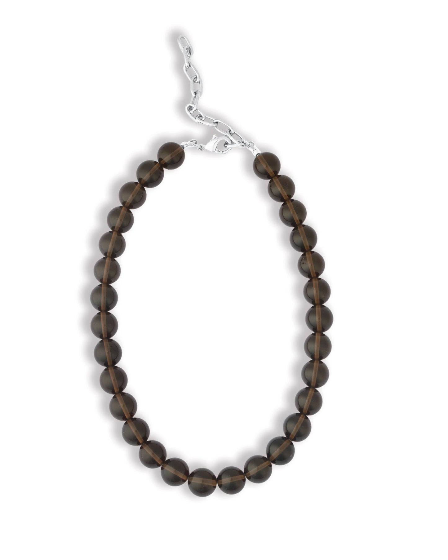 Ice Obsidian Chunky Beaded Necklace | 12mm