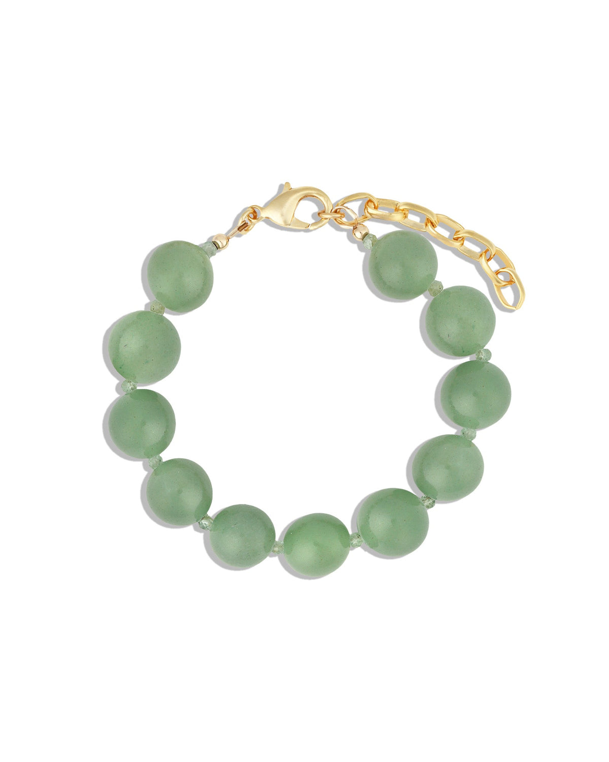 Green Aventurine Beaded Bracelet | 12mm
