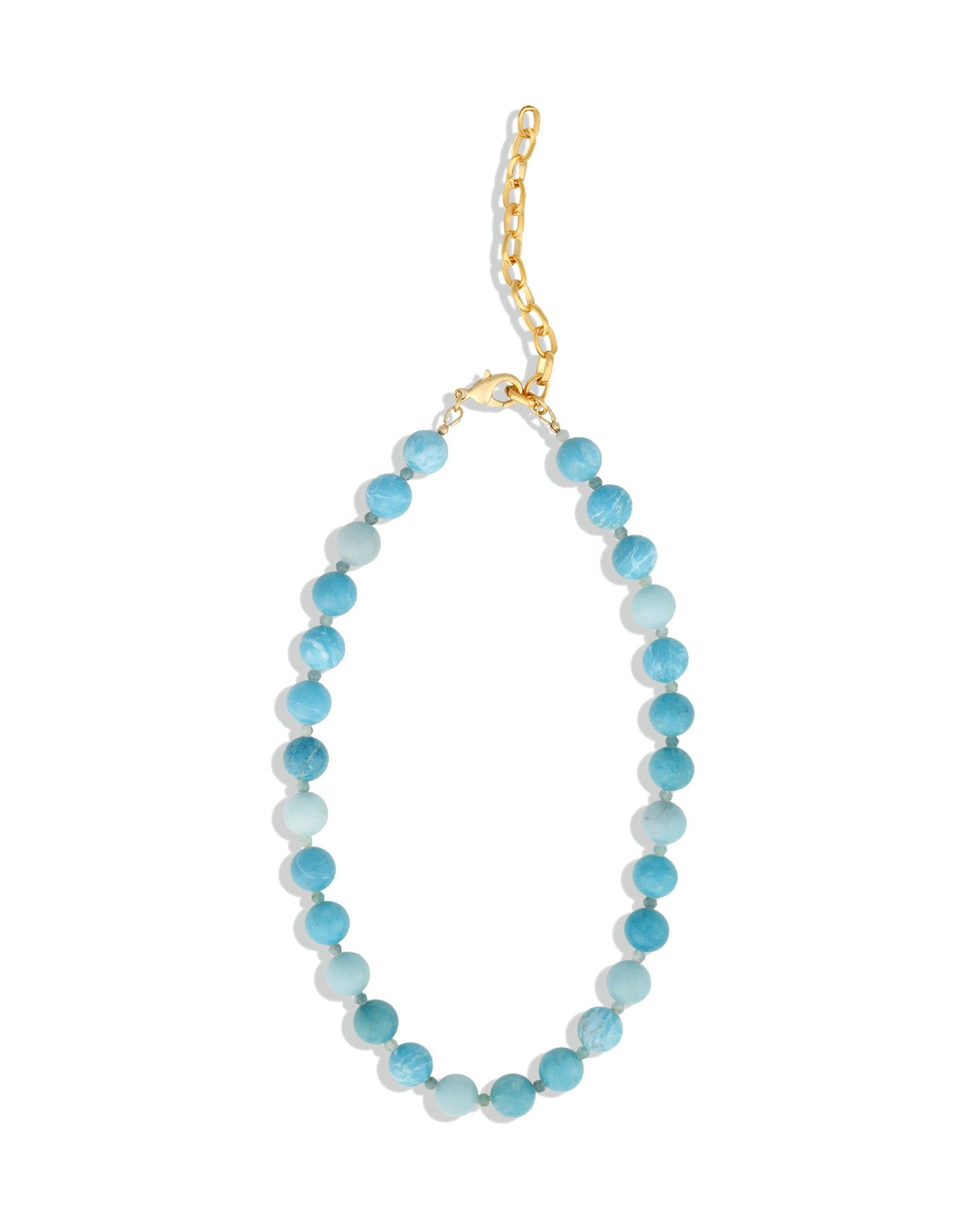 Larimar Beaded Necklace | 10mm