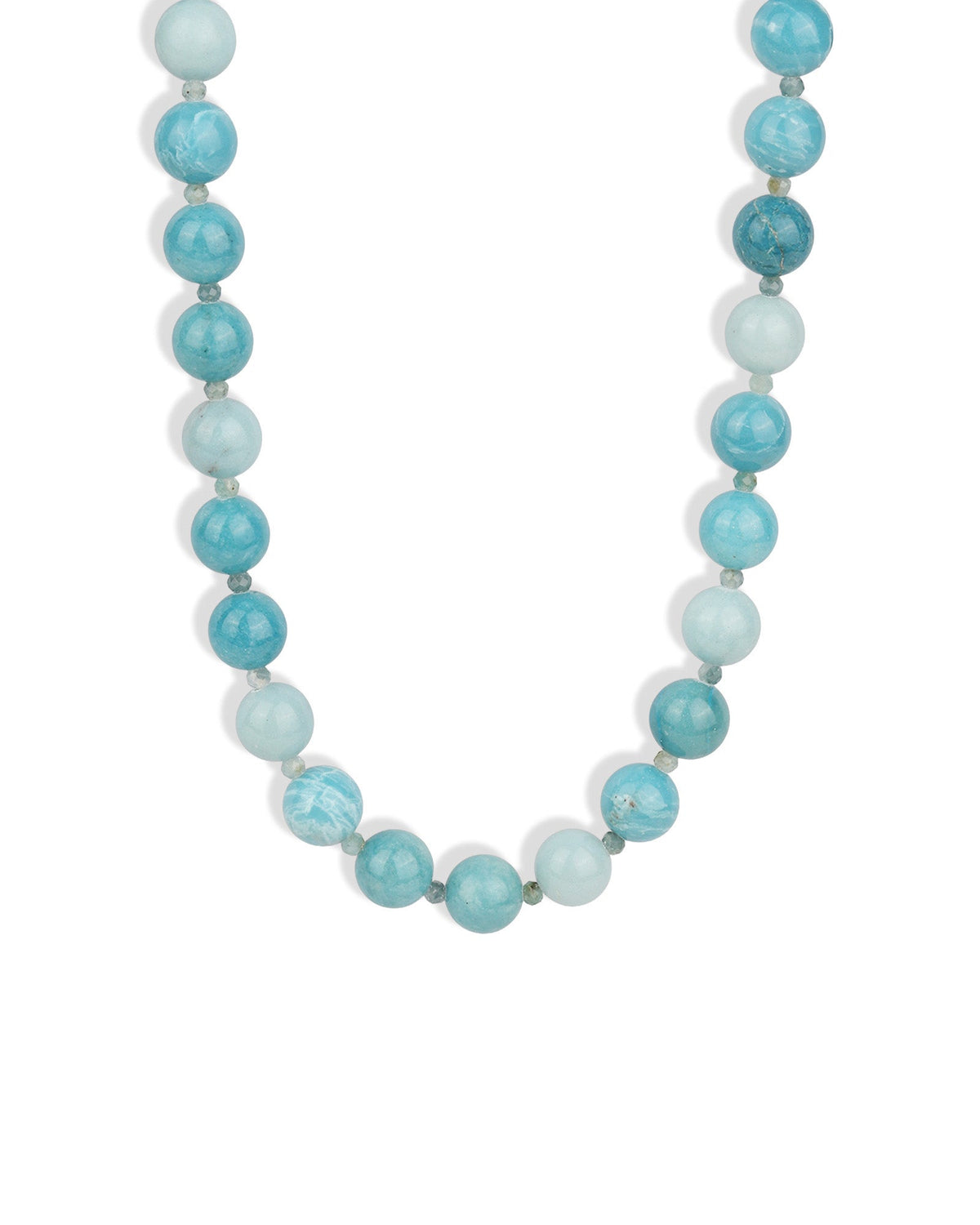 Larimar Beaded Necklace | 10mm