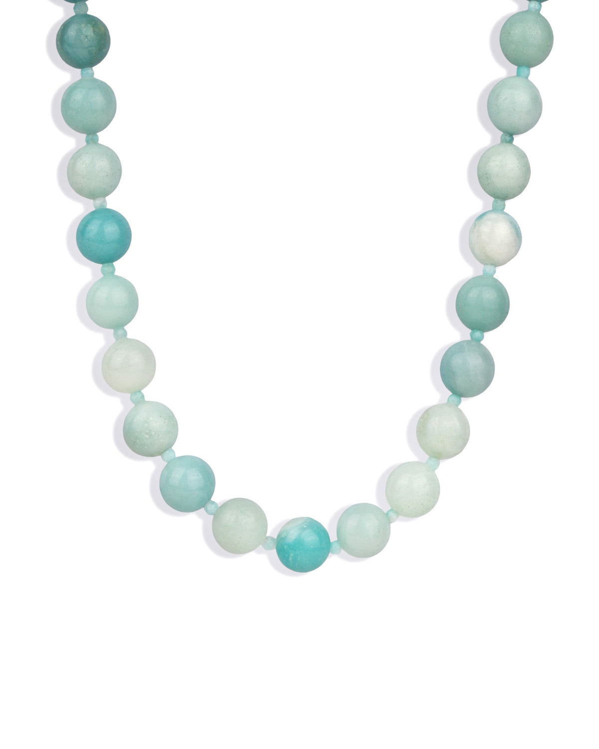 Blue Amazonite Beaded Necklace | 10mm