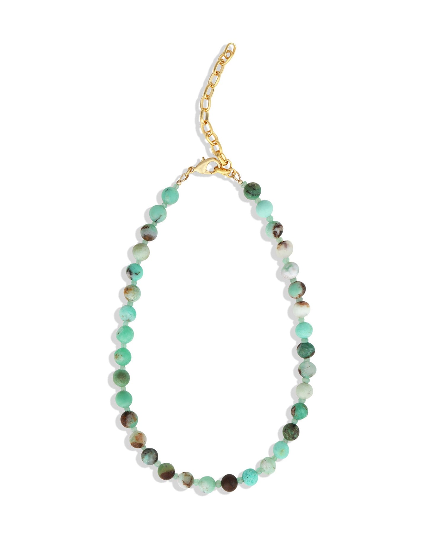 Chrysoprase Beaded Necklace | 8mm