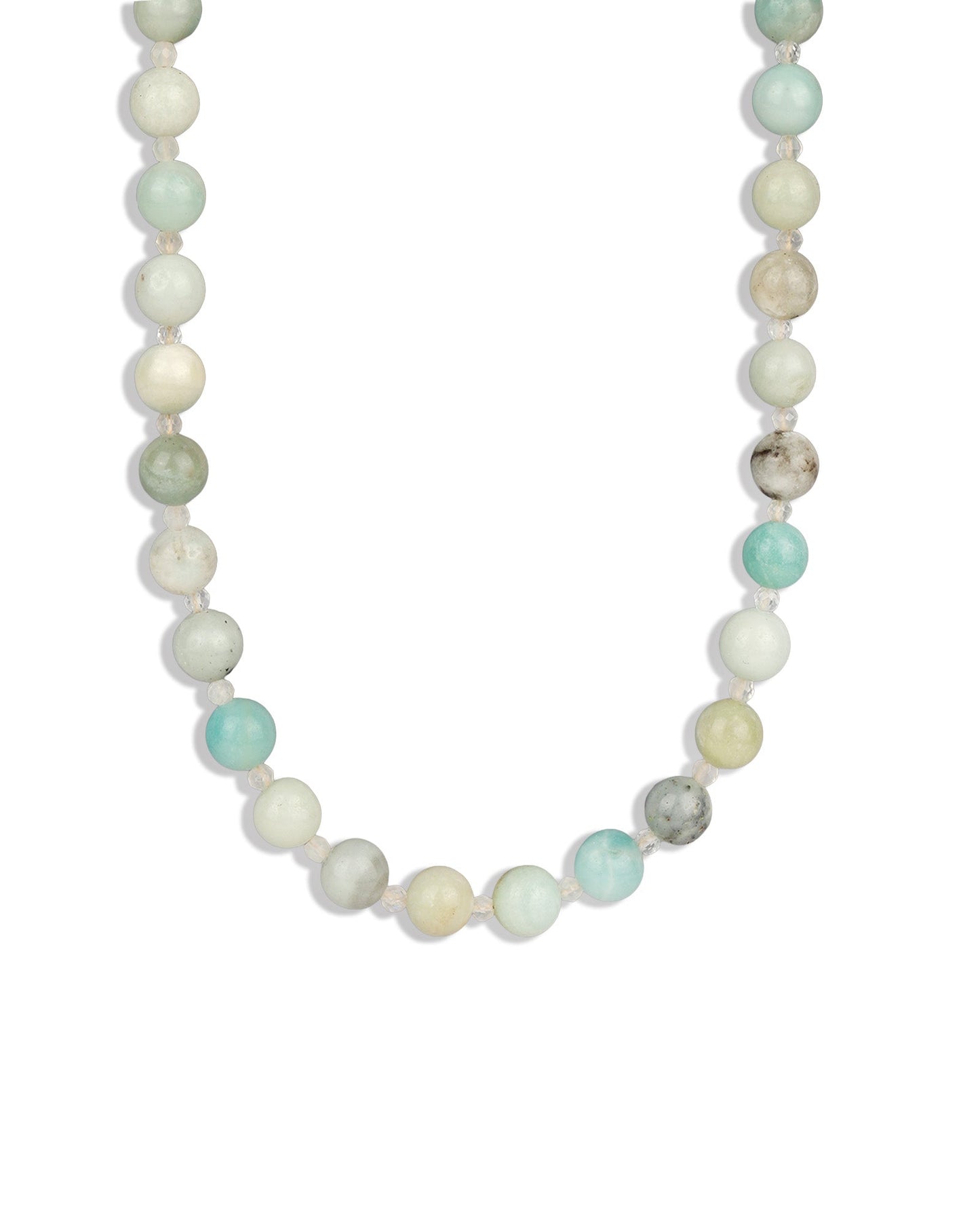 Multi Amazonite Beaded Necklace | 8mm