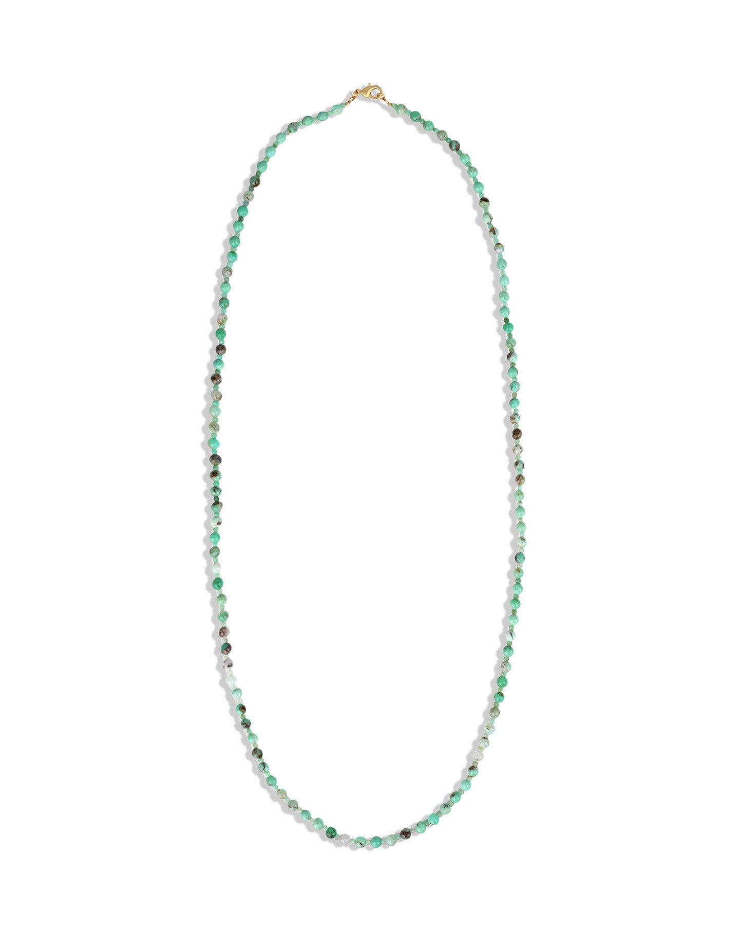 Chrysoprase Extra Long Beaded Necklace | 6mm