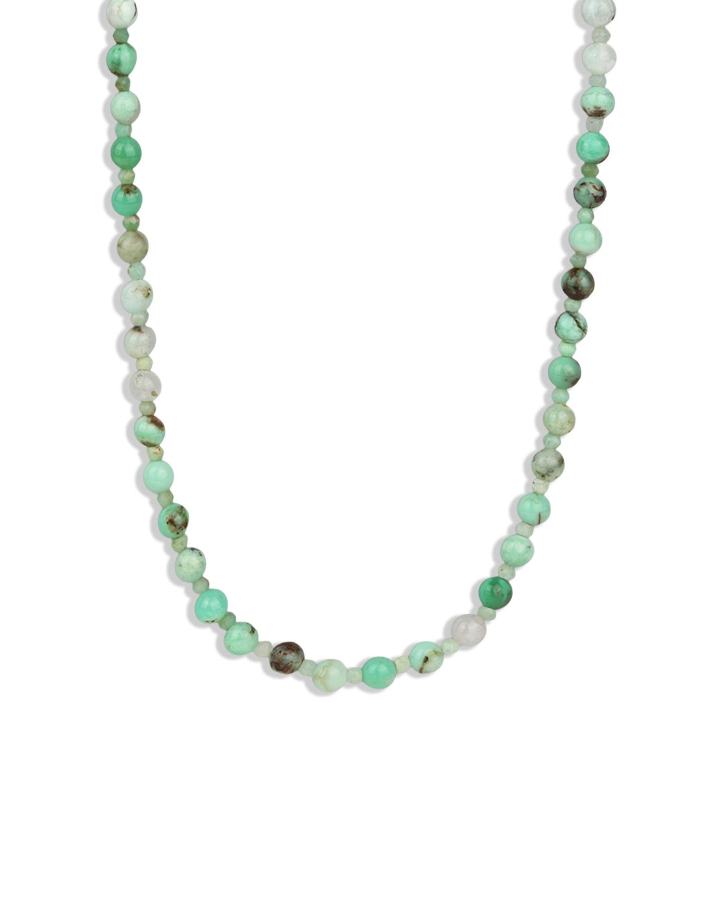 Chrysoprase Extra Long Beaded Necklace | 6mm