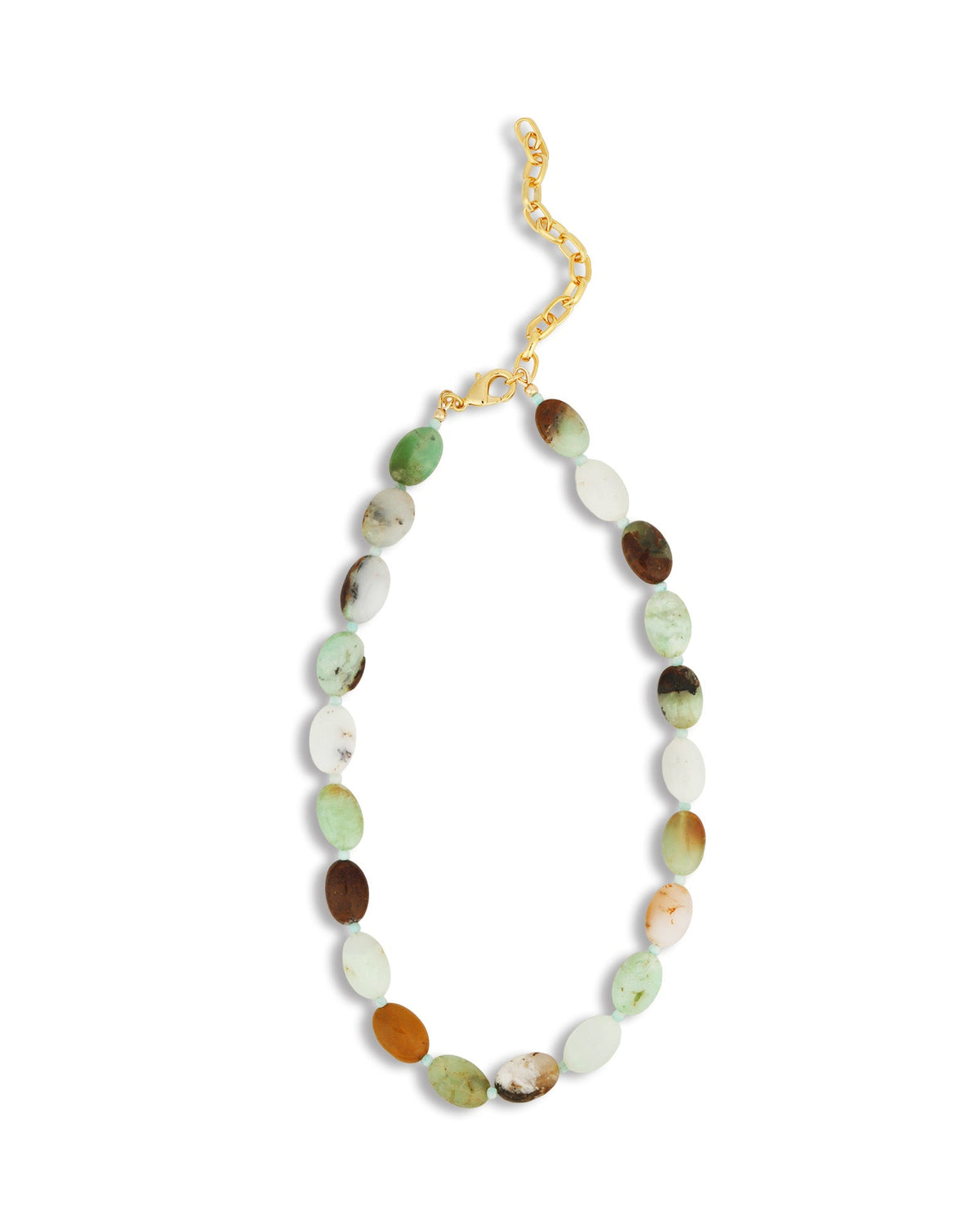 Australian Jade Oval Beaded Necklace