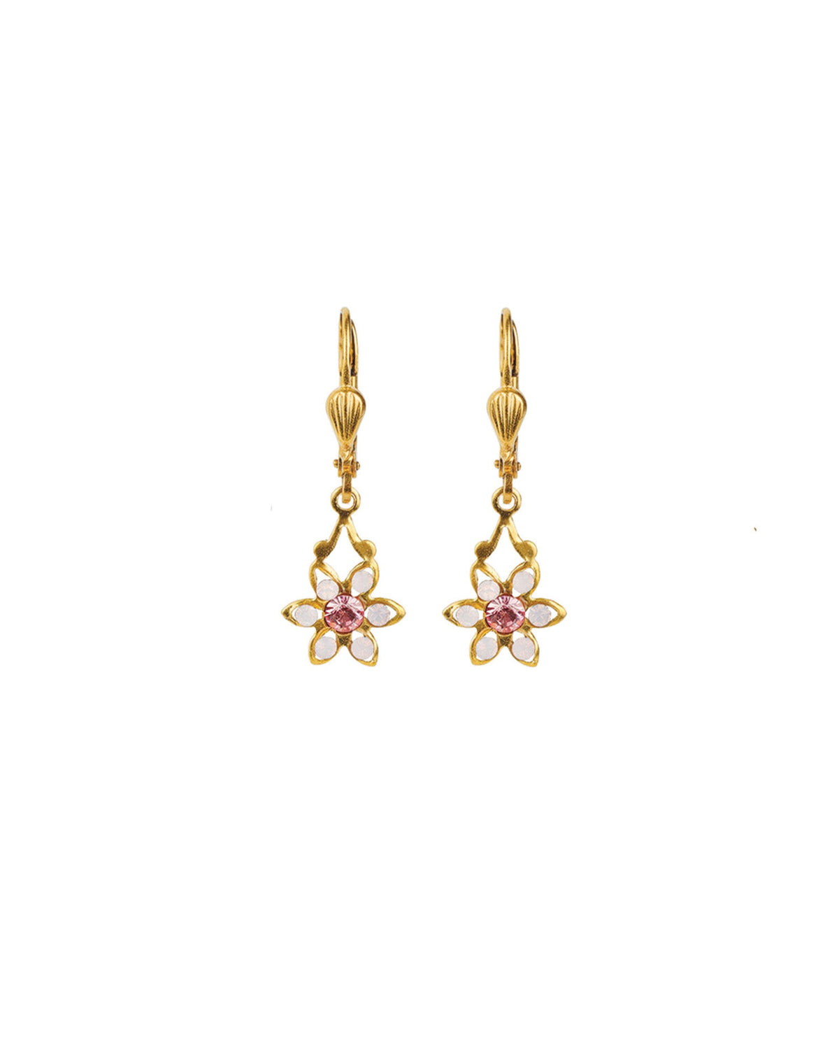 Flower Six Petal Crystal Hooks