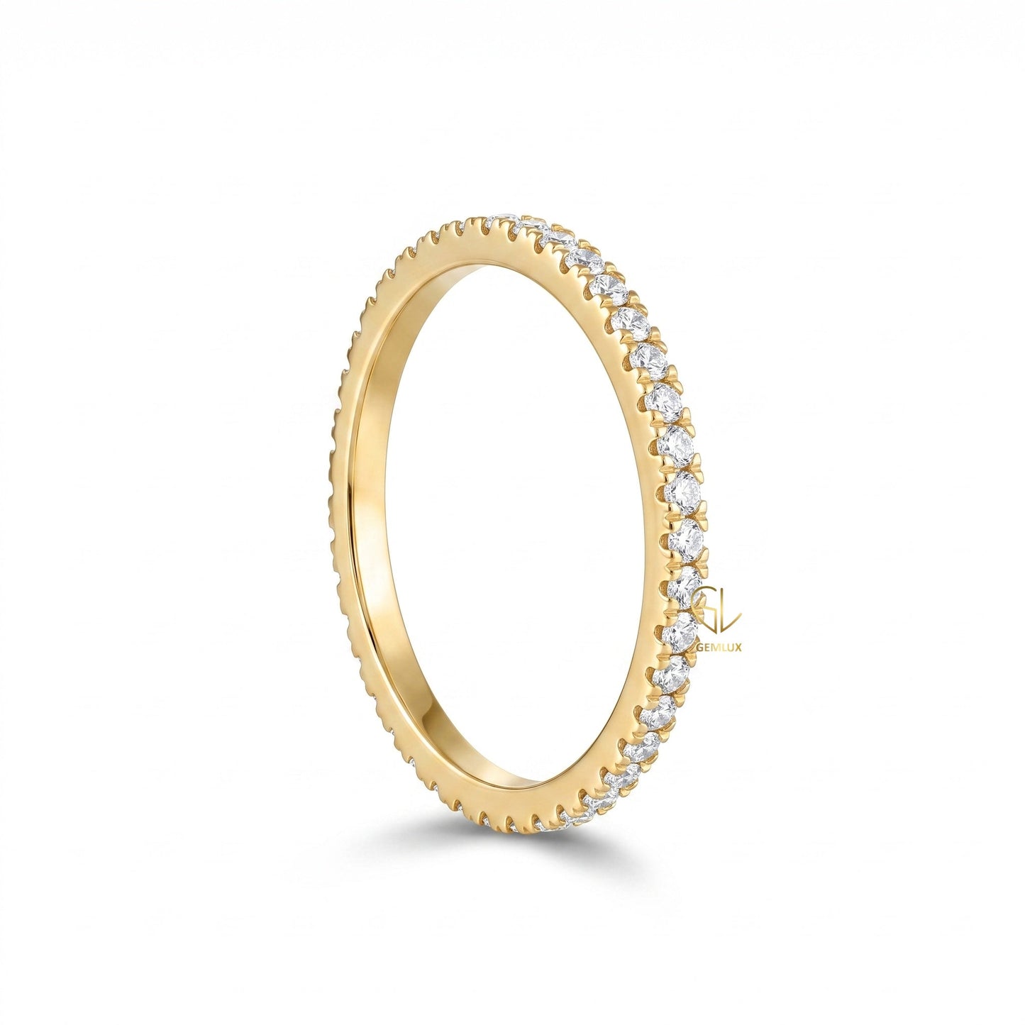 Lab Grown Diamond Delicate Eternity Wedding Band