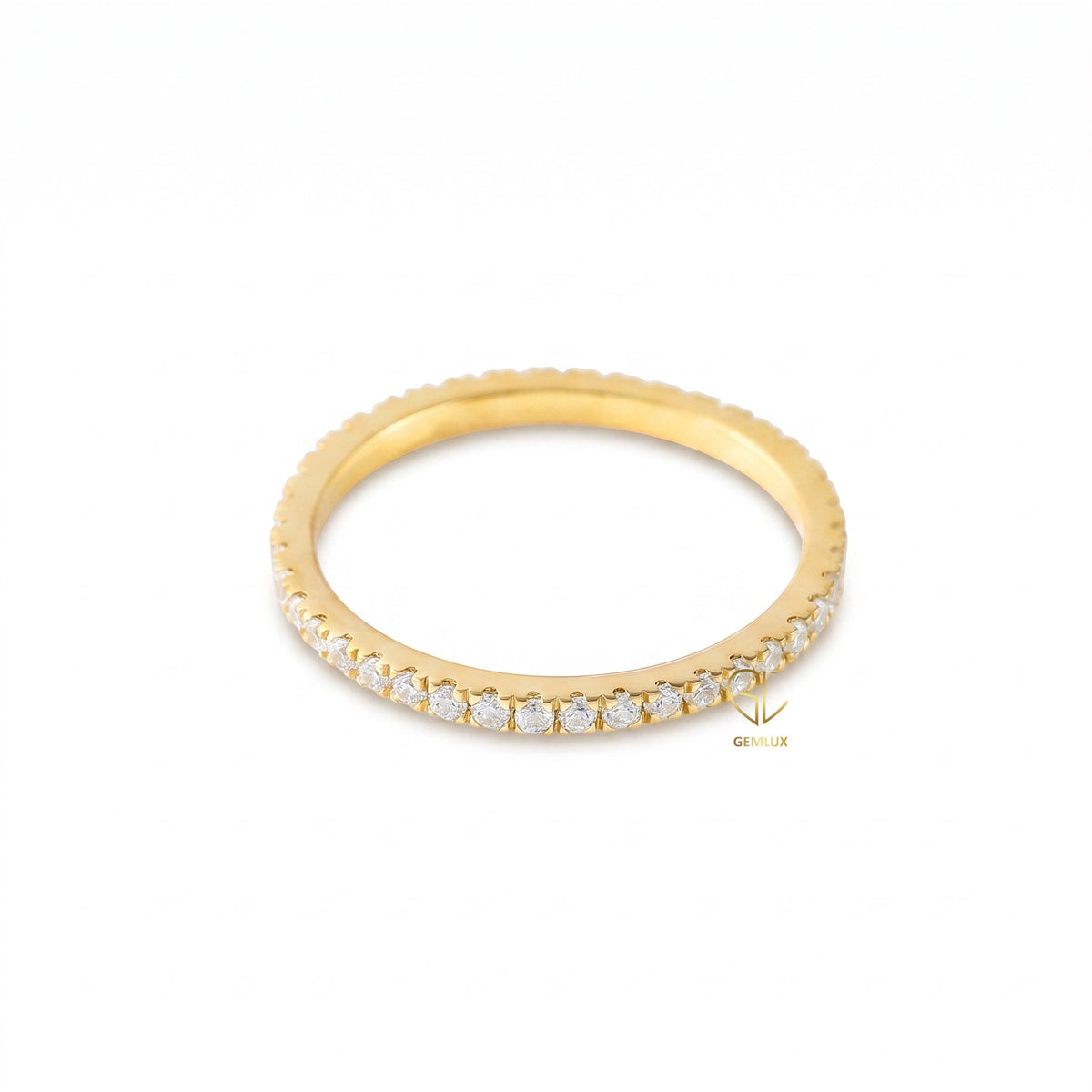 Lab Grown Diamond Delicate Eternity Wedding Band