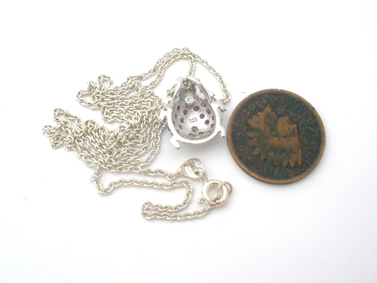 Ladybug Pendant Pendant Sterling Silver 18"