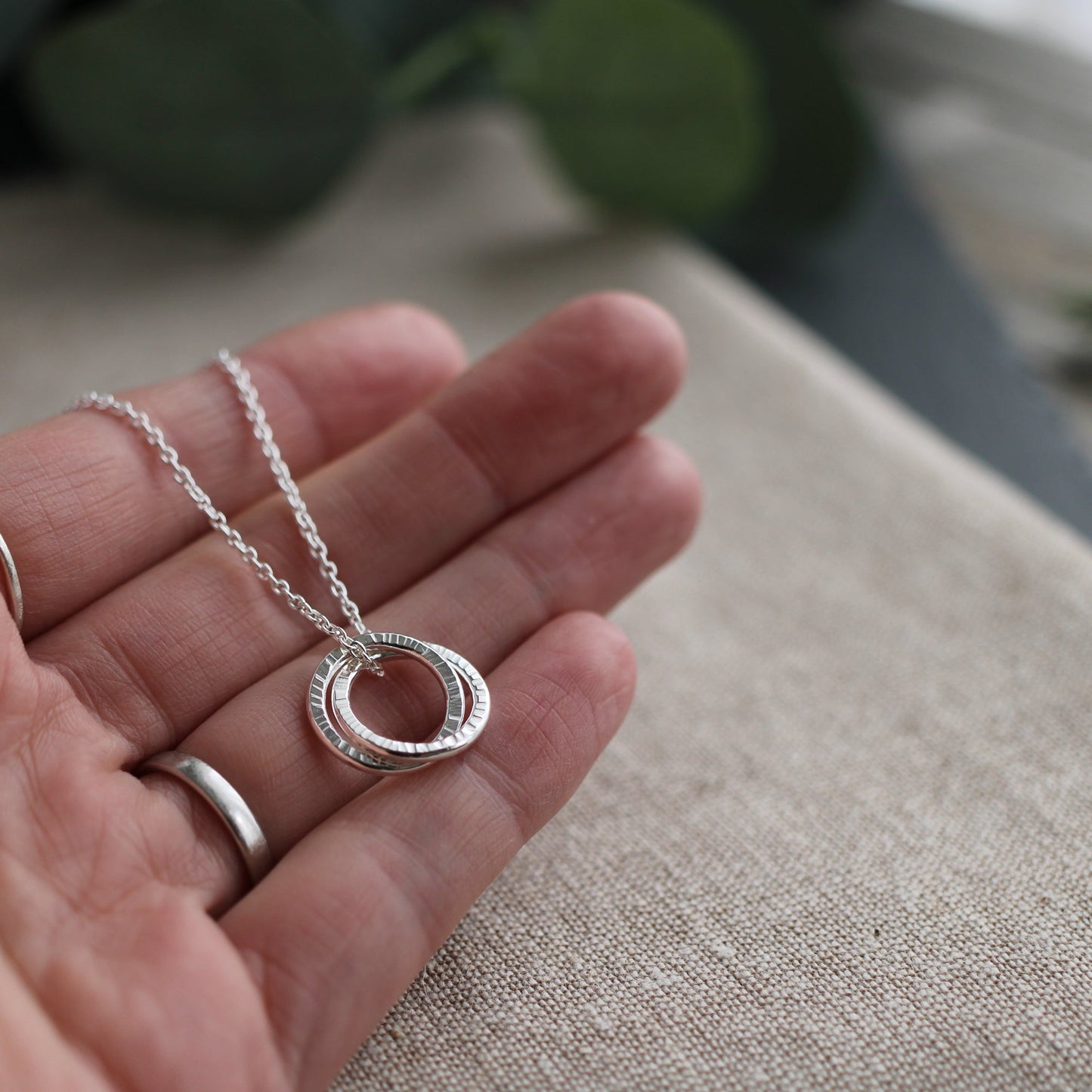 Silver Infinity Links Necklace