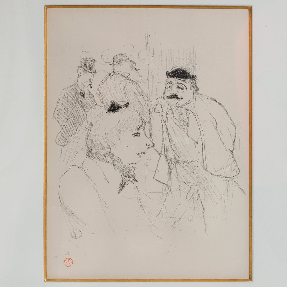 Henri de Toulouse-Lautrec "La Tige, Moulin Rouge" Lithograph