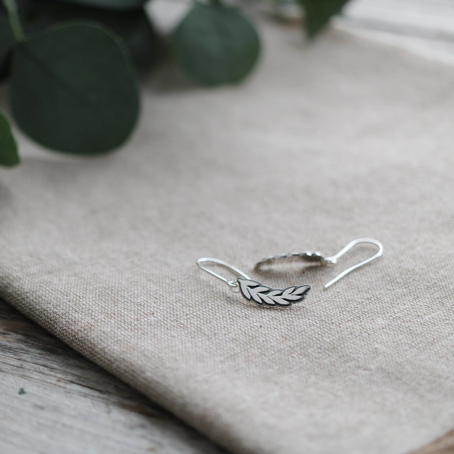 Long Layered Leaf Earrings