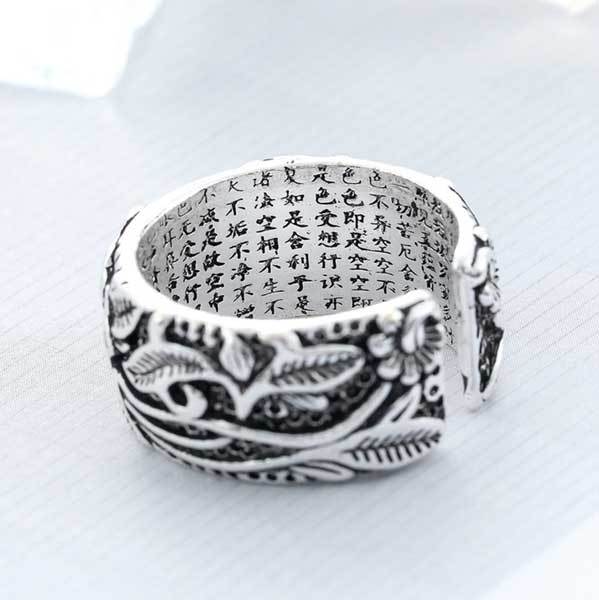 Lotus Heart Sutra Ring
