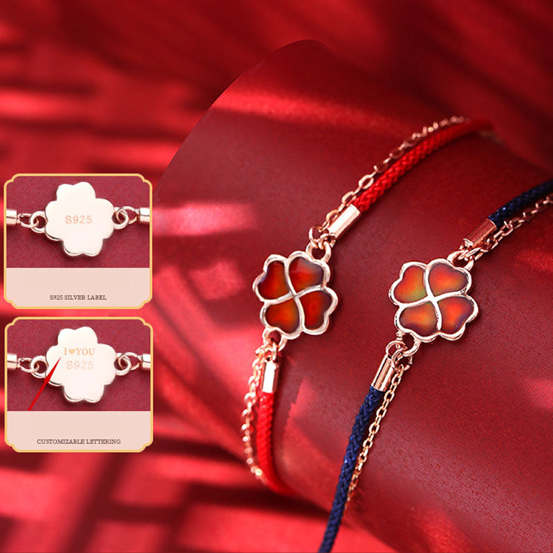 Lucky Four-Leaf Clover Bracelet