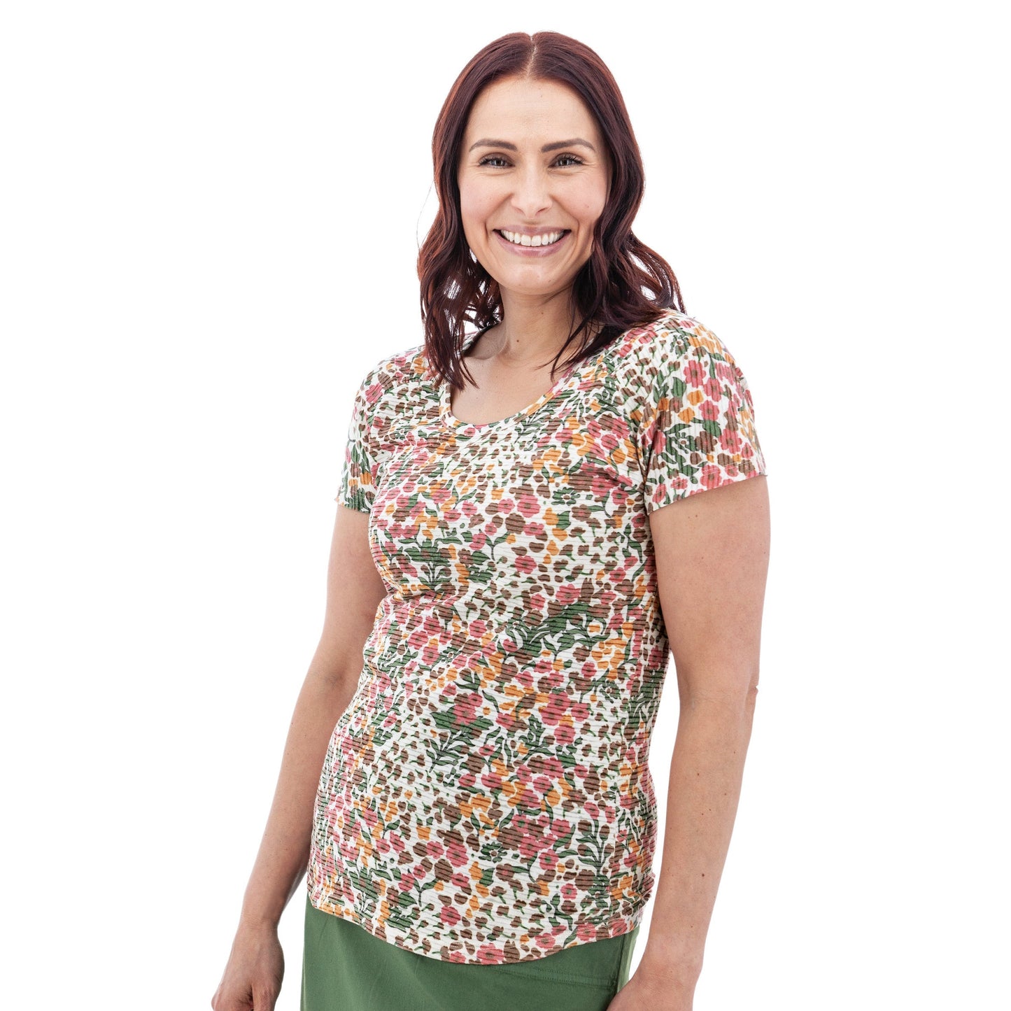 Charlie Floral Burnout Tee -  M14591YR
