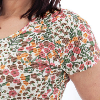 Charlie Floral Burnout Tee -  M14591YR