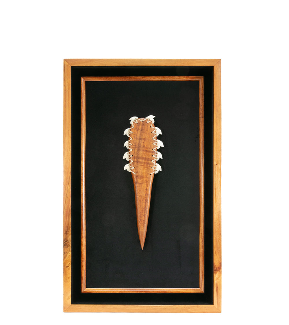 Hawaiian Weapon "Leiomano with 10 Shark Teeth" by Manny Mattos