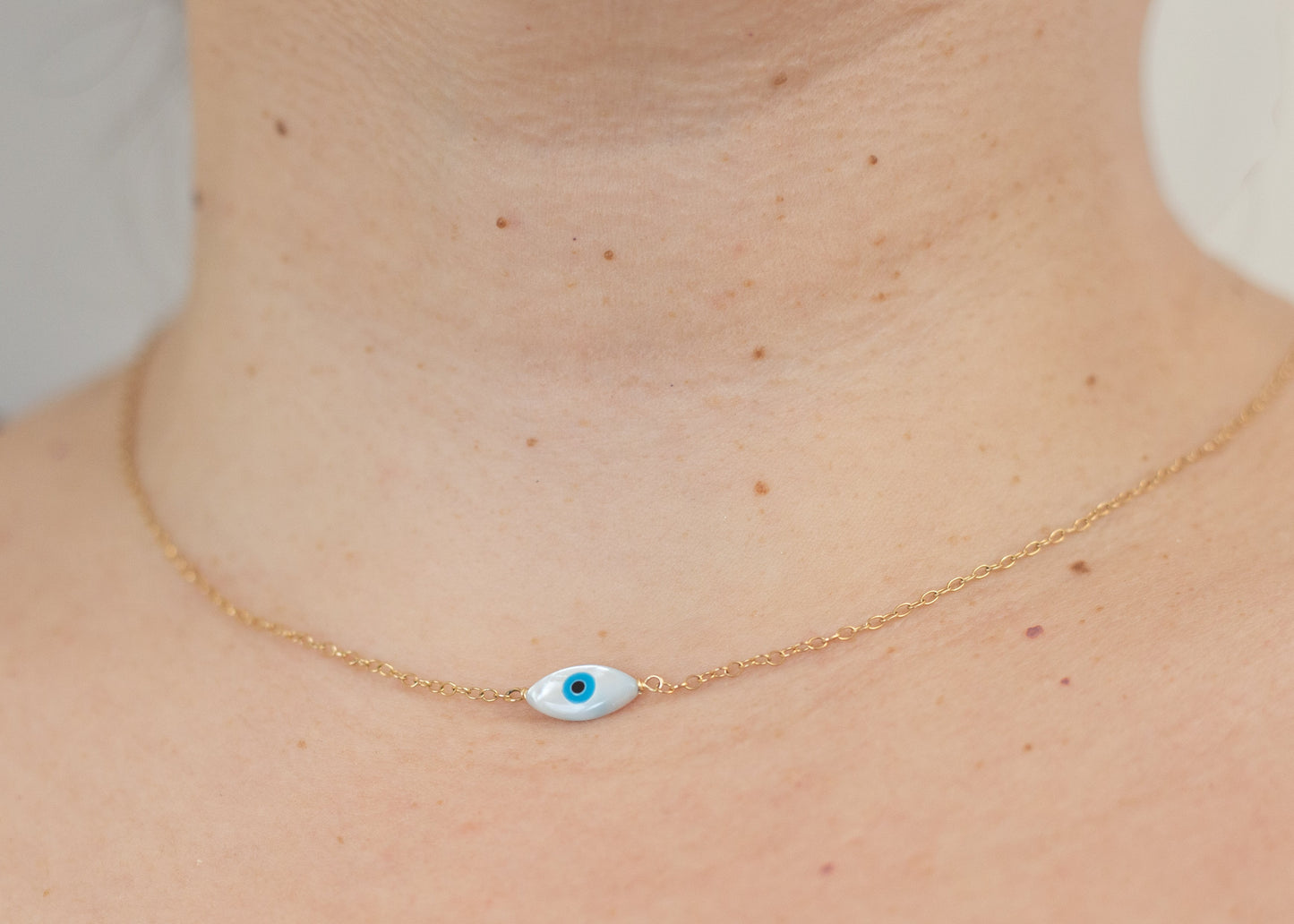 Evil Eye Necklace - Choose Your Metal - Sterling Silver or 14 Karat Gold Fill