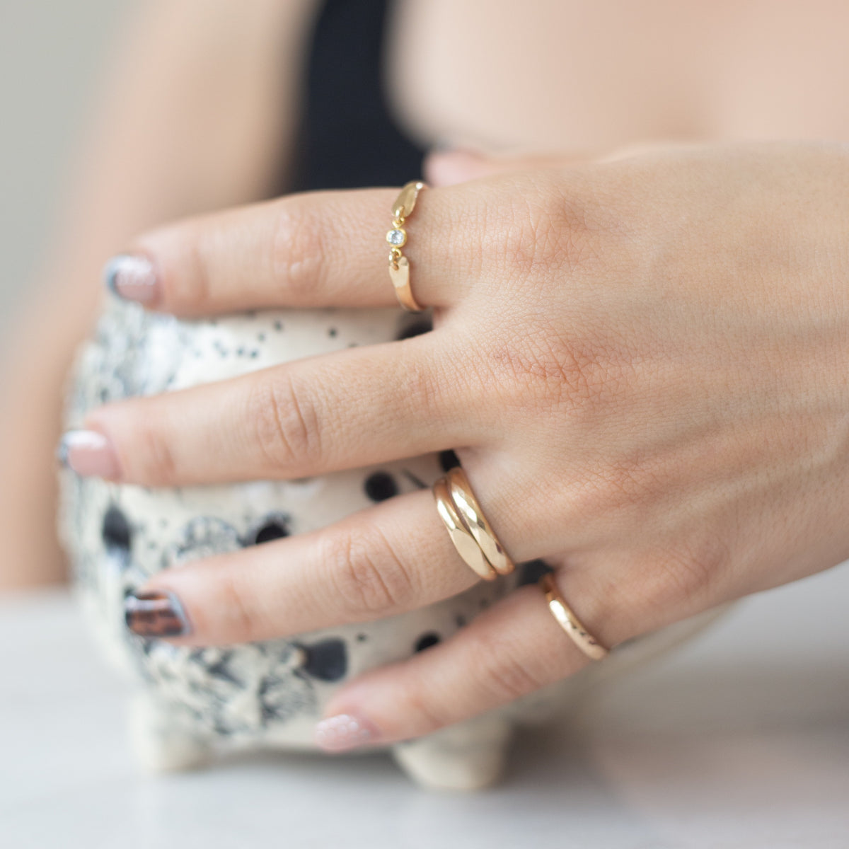 Chunky Stacking Ring in Sterling Silver