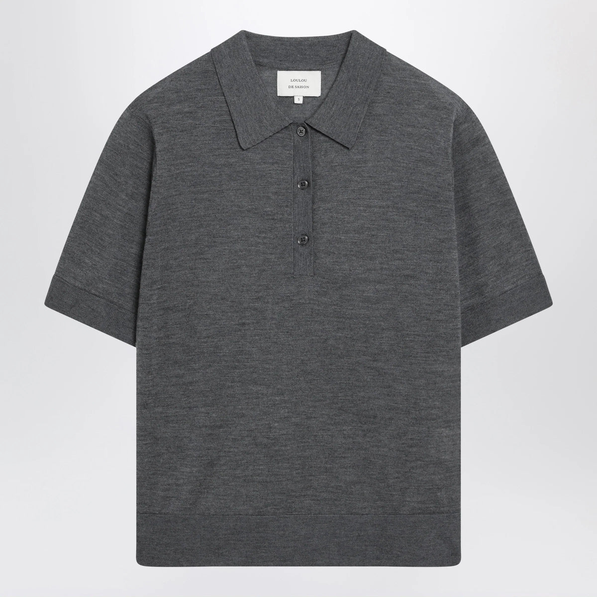 LouLou De Saison - Grey Migo Fluid Cashmere Polo