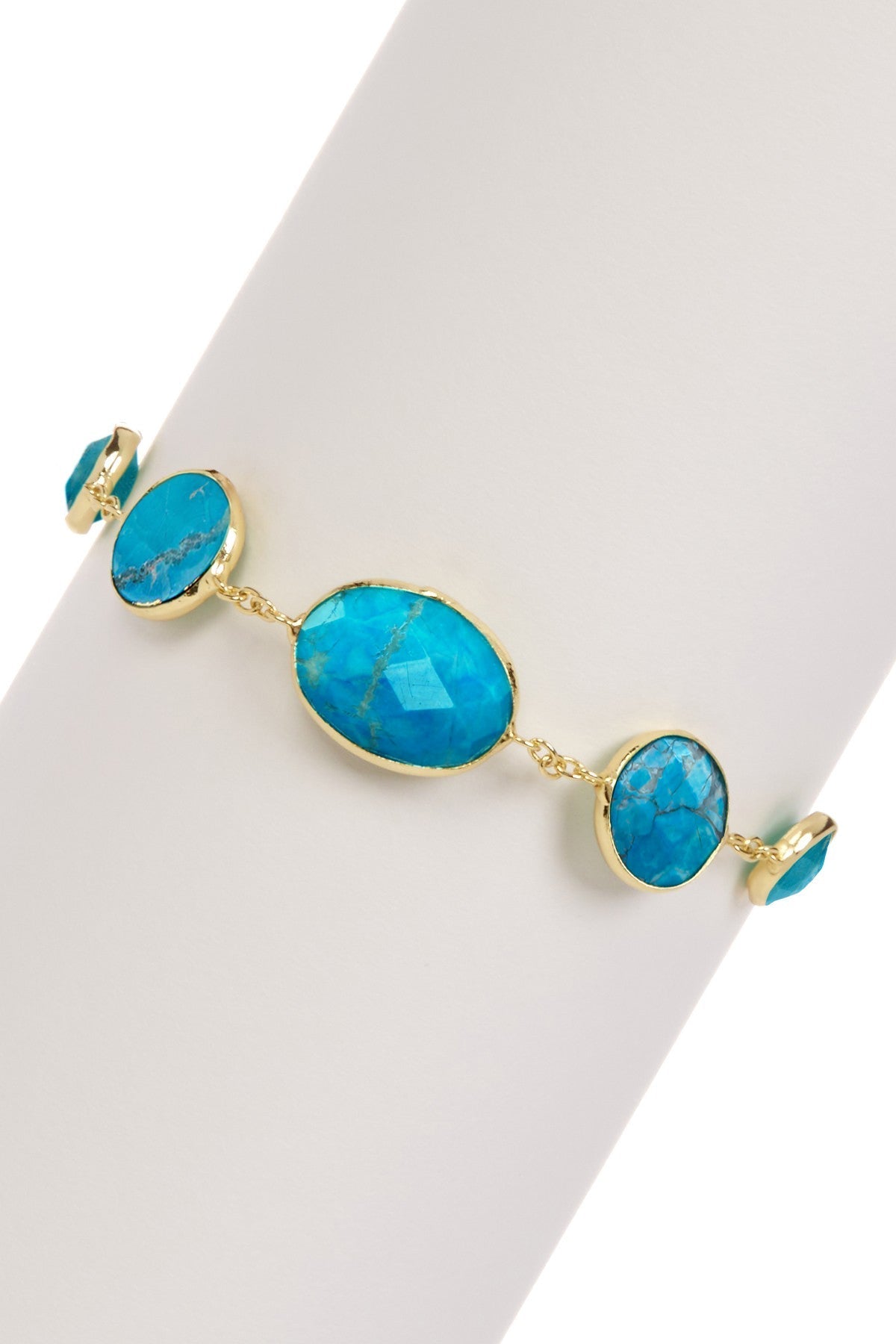 Turquoise Howlite Station Bracelet - GP