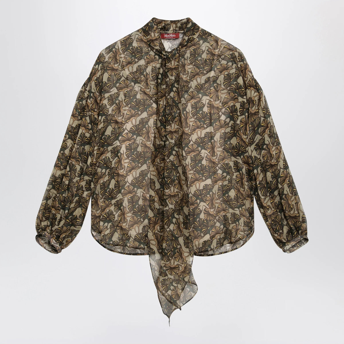 Max Mara Studio - Printed silk chiffon blouse