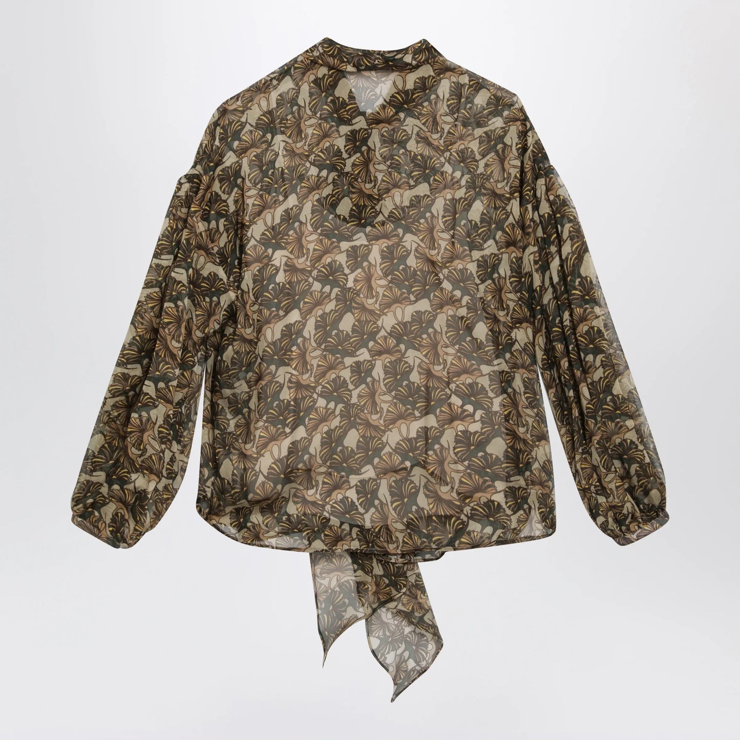 Max Mara Studio - Printed silk chiffon blouse