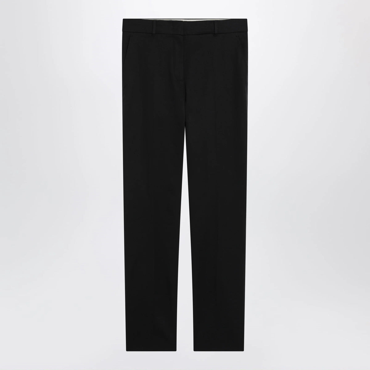 Max Mara Studio - Black stretch cotton trousers