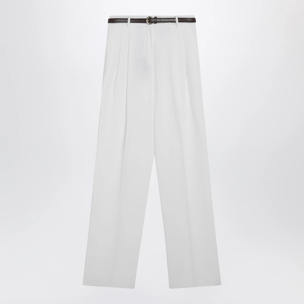 Max Mara Studio - White cotton trousers