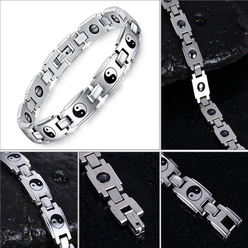 Yin Yang Bracelet Germanium Titanium